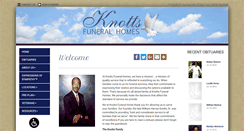 Desktop Screenshot of knottsfuneralhome.com